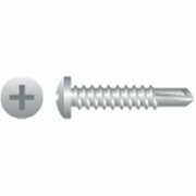 STRONG-POINT 8-18 x 1.50 in. Phillips Pan Head Screws Zinc Plated, 5PK P812